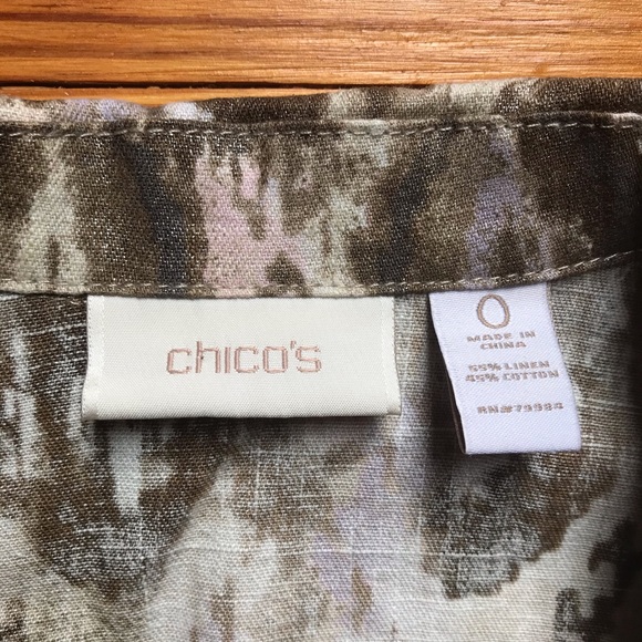 Chico Animal Print Brown Denim Jacket, EUC, S - Picture 3 of 14